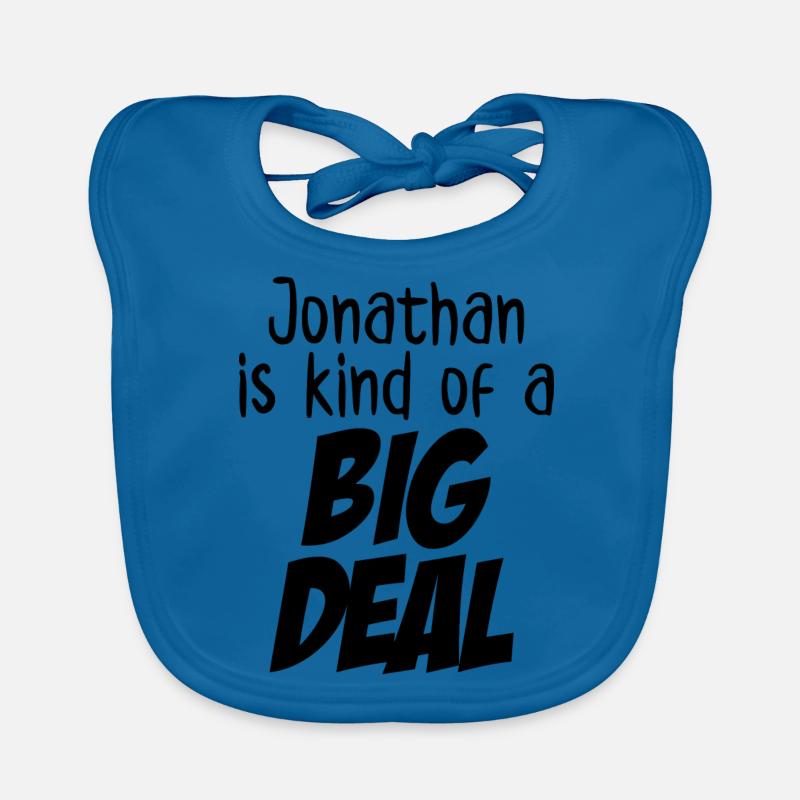 Jonathan ist eine Art große Sache Baby Bio-Lätzchen