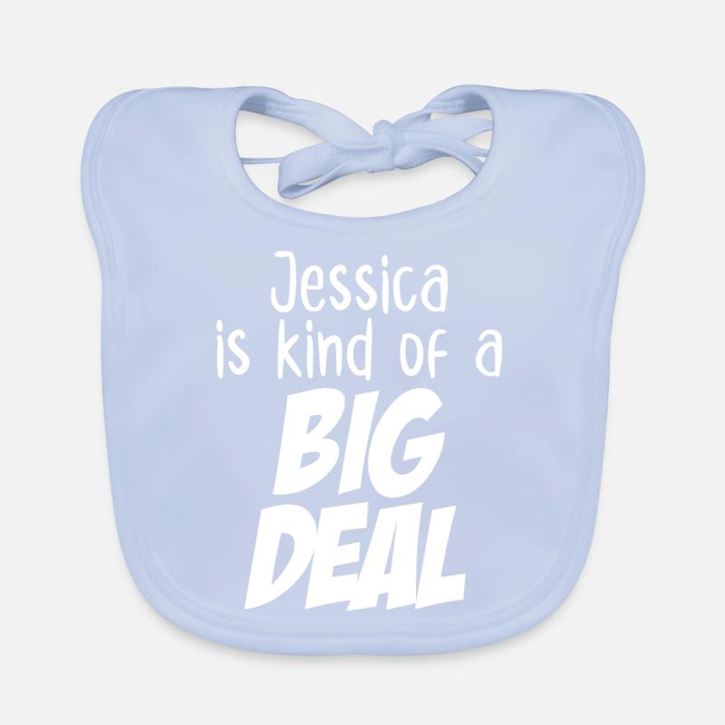 Jessica est un peu une grosse affaire Bavoir bio Bébé