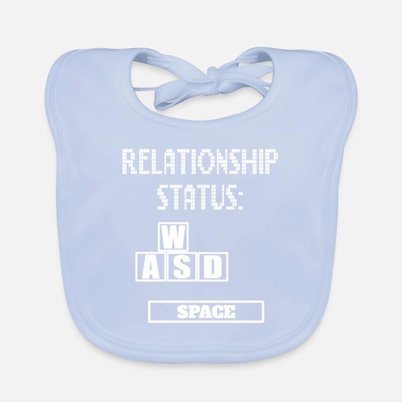 Game Player Relationship Controller Online Graphics Organic Baby Bibs