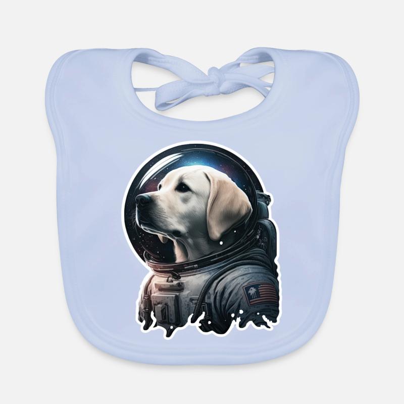 Labrador dans l’espace, drôles de chiens, Spacedogo! Bavoir bio Bébé