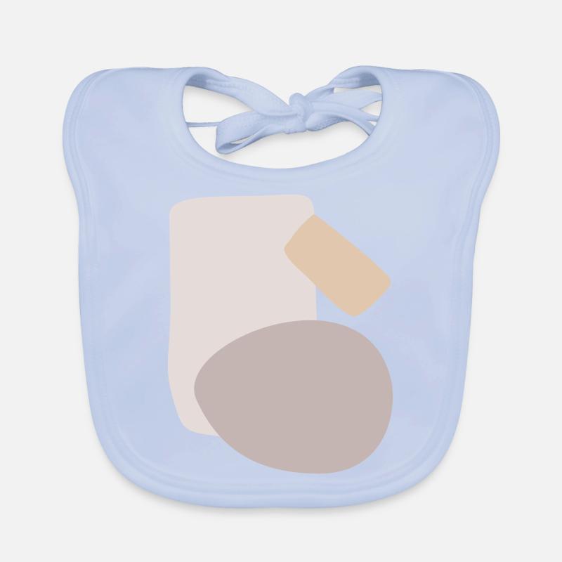 Conception abstraite de différentes formes Bavoir bio Bébé