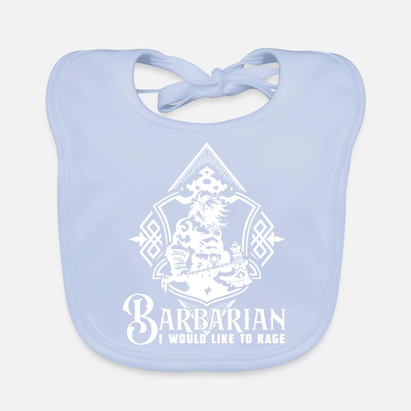 Barbarian class emblem RPG game Bavoir bio Bébé