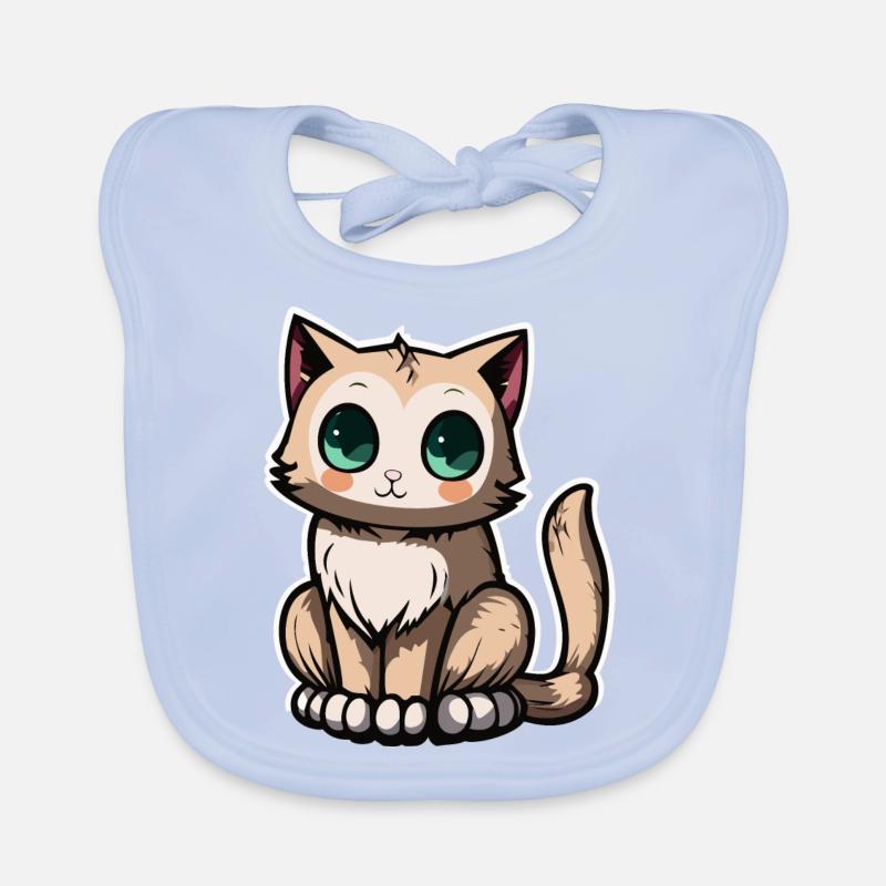 chat mignon Bavoir bio Bébé
