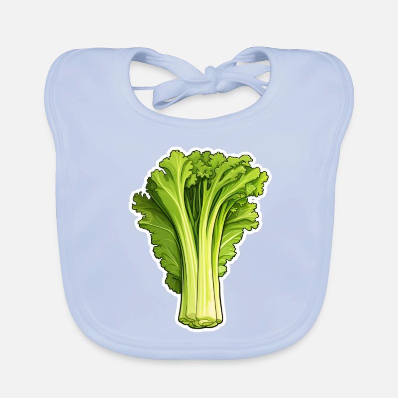 Celery or celery Organic Baby Bibs