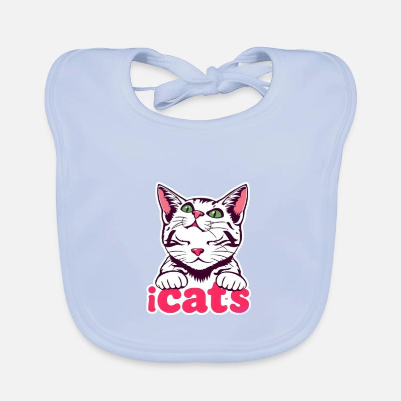 " Cat – Mystical Cat Design " Organic Baby Bibs