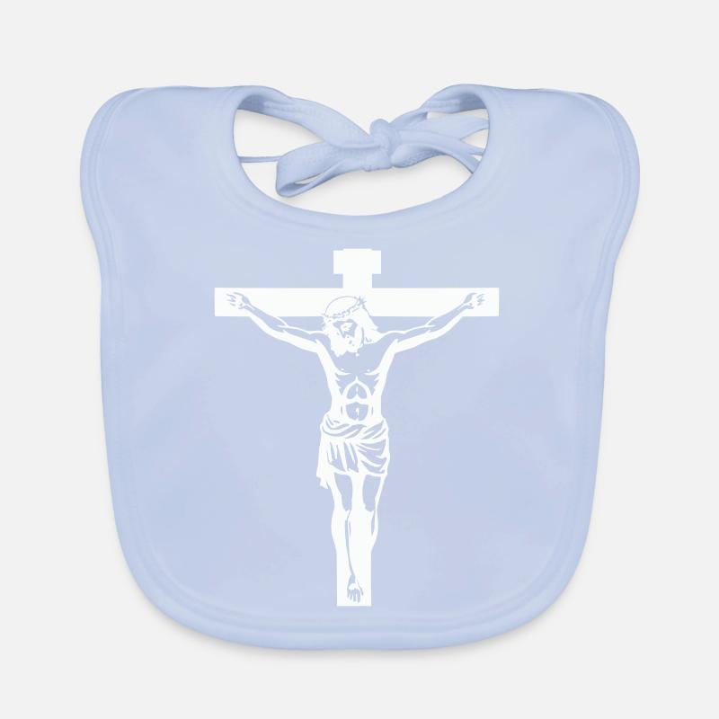 Croix de Jésus Bavoir bio Bébé