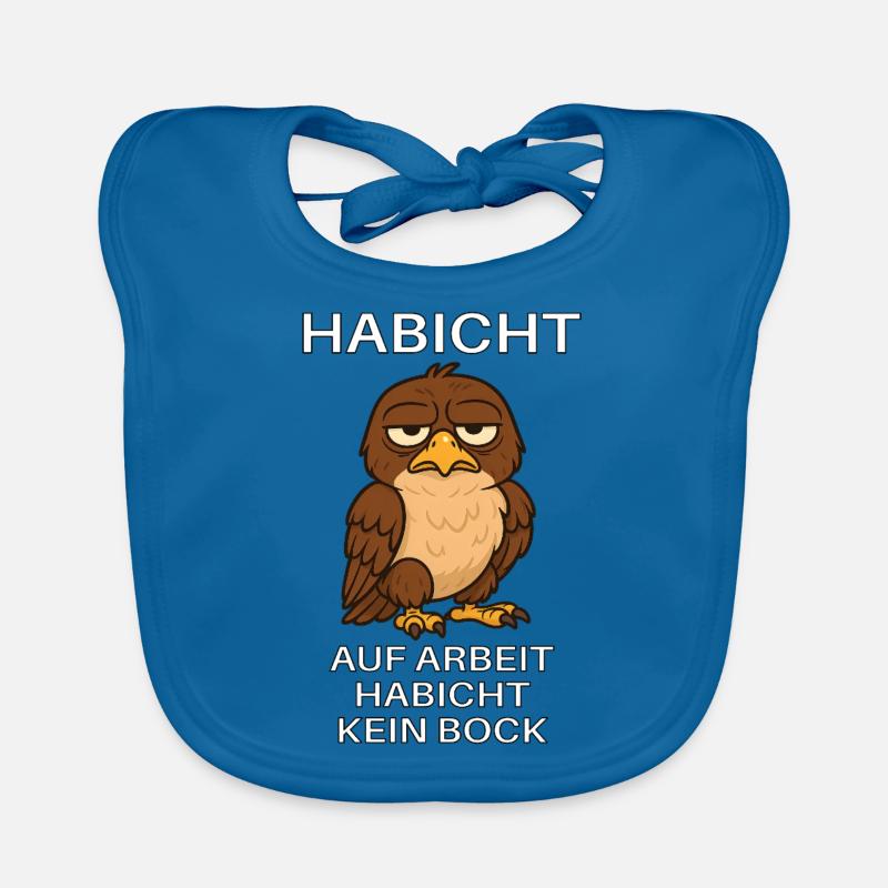 Hawk German Memes Work Trainee Gen Z Organic Baby Bibs