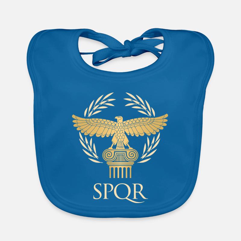 SPQR - Drapeau empire et république Rome antique Bavoir bio Bébé