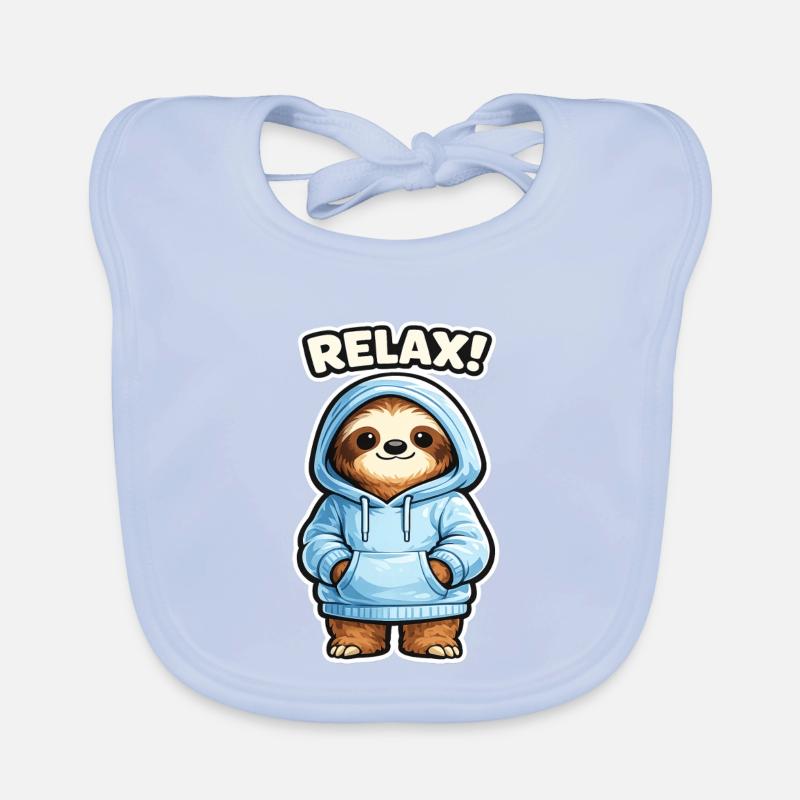 Sweat à capuche Relax Sloth Bavoir bio Bébé