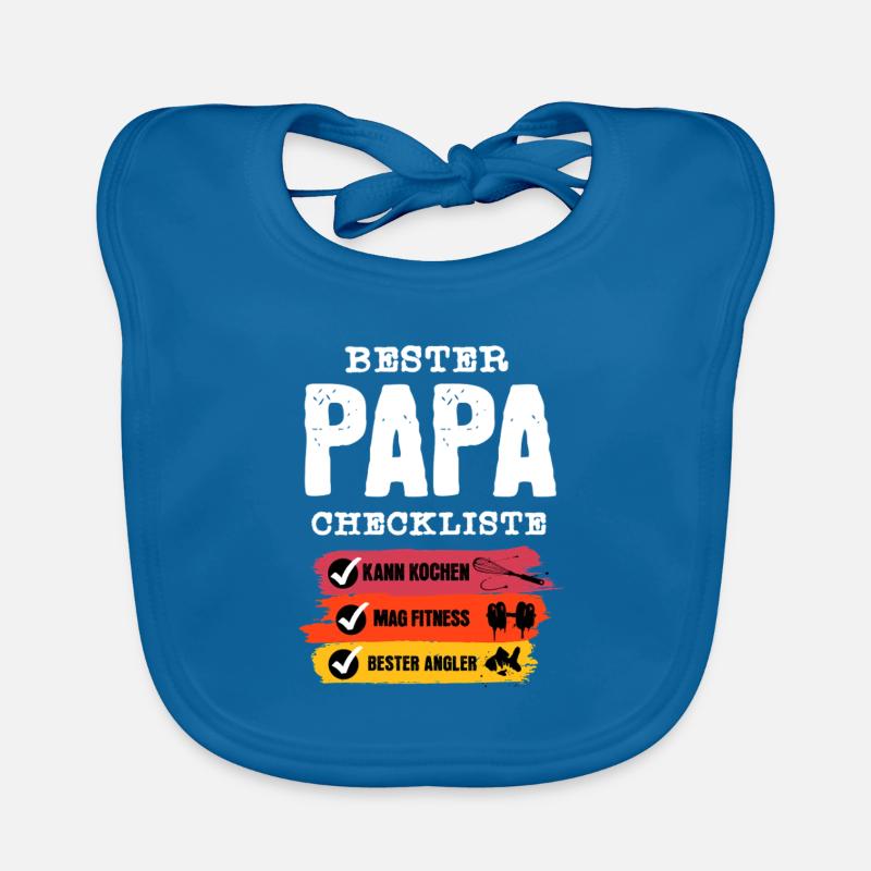 Bester Papa Checkliste  Baby Bio-Lätzchen
