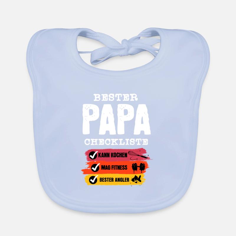Bester Papa Checkliste  Baby Bio-Lätzchen