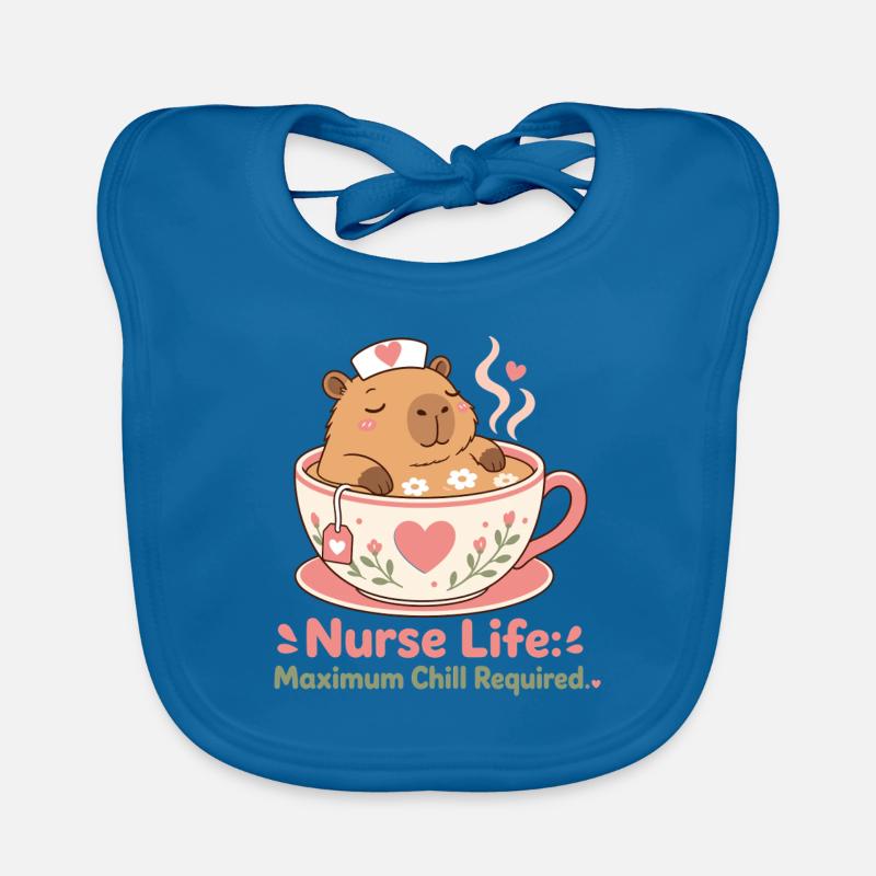 Infirmière de Capybara Aidant Bavoir bio Bébé