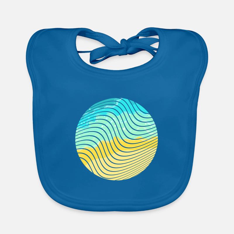 Beach wave Organic Baby Bibs
