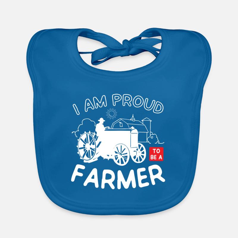 I Am Proud to be a Farmer Baby Bio-Lätzchen