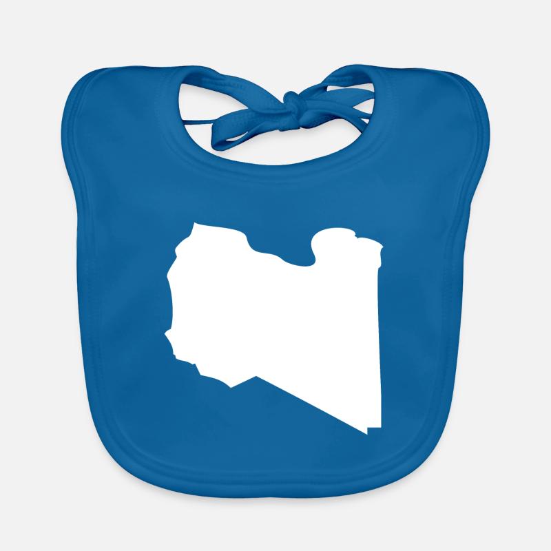 Libya map flag Organic Baby Bibs