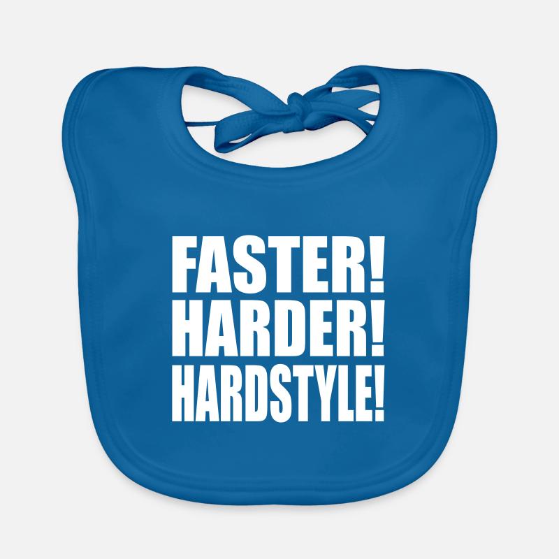 Faster Harder Hardstyle DE Baby Bio-Lätzchen
