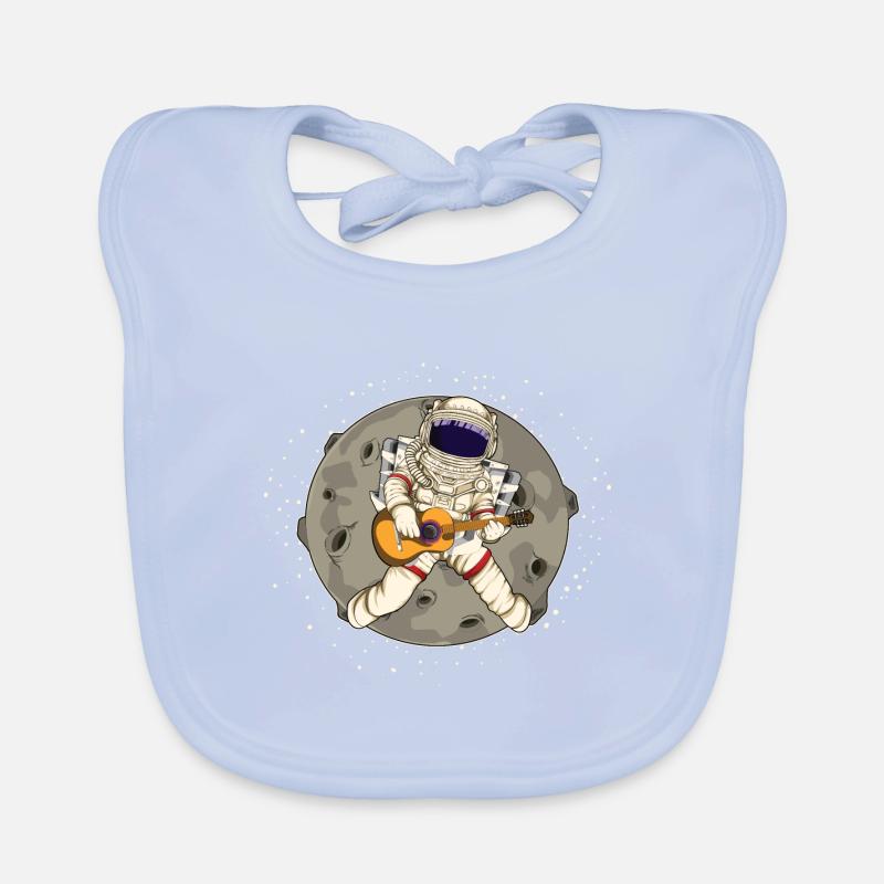 Guitariste astronaute cadeau de l’espace Bavoir bio Bébé