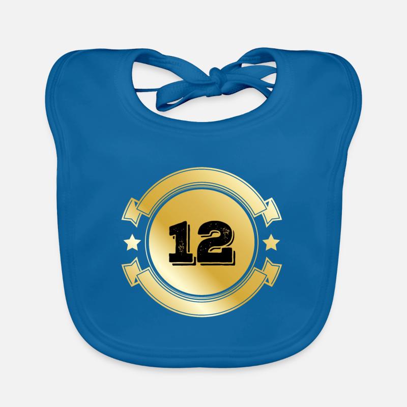 12 Emblème d’or Bavoir bio Bébé