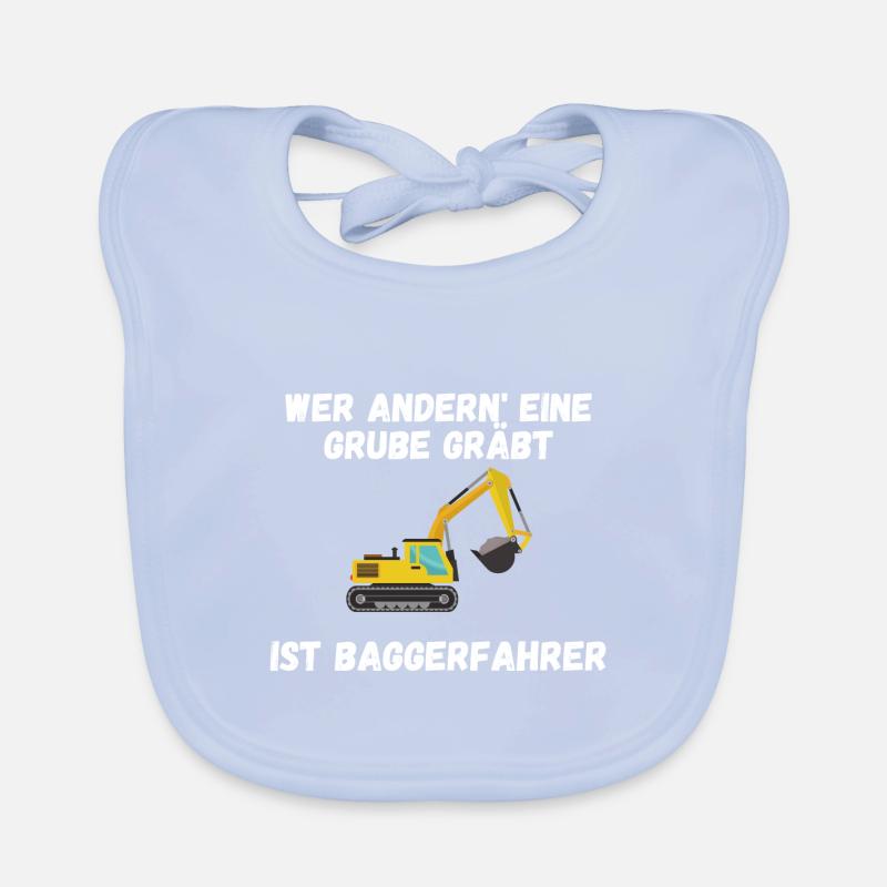 Baggerfahrer Baby Bio-Lätzchen