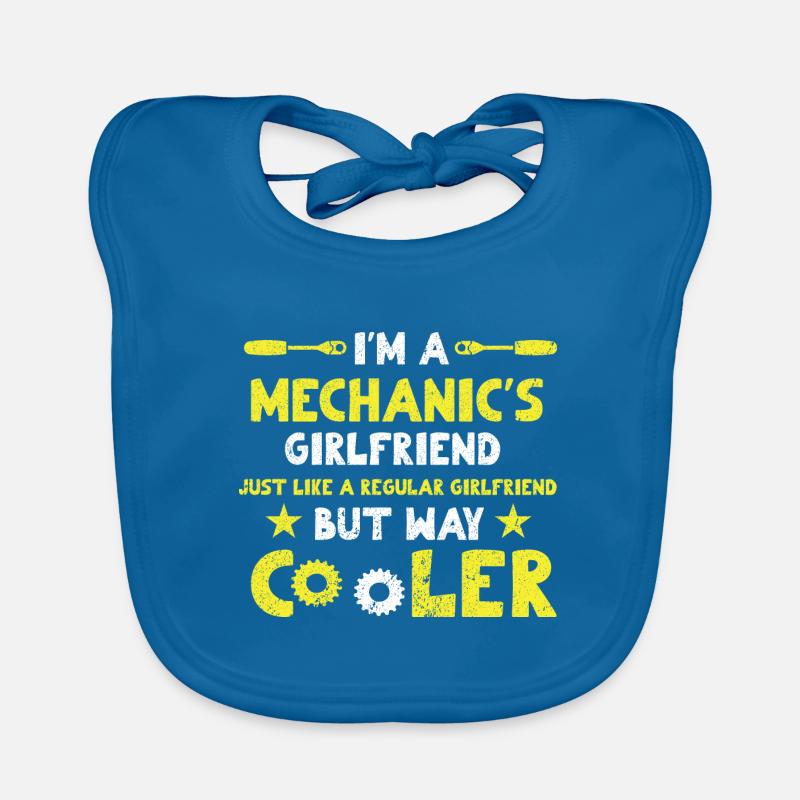 Mechanic Car Screwdriver Mechatronics Technician Car Organic Baby Bibs
