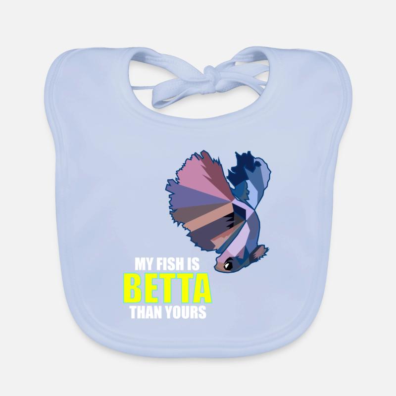 Betta Splendens Kampffisch Labyrinthfisch Geschenk Baby Bio-Lätzchen