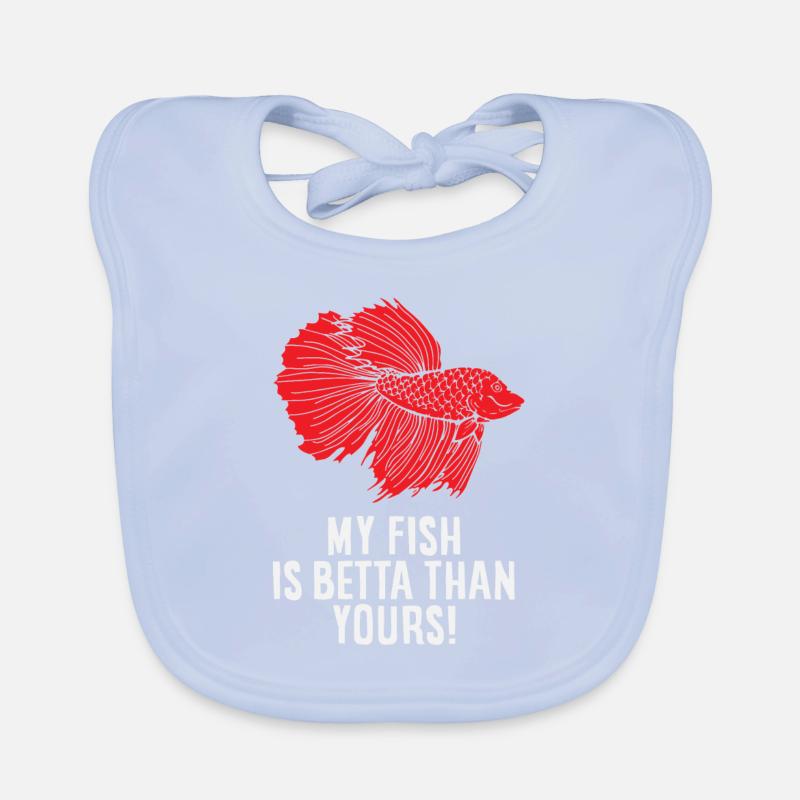 Betta Splendens Kampffisch Labyrinthfisch Geschenk Baby Bio-Lätzchen