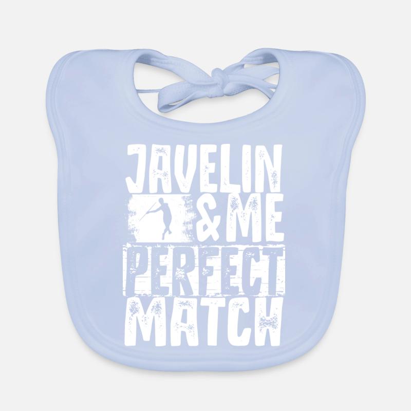 Lancer de lance Athlétisme Sport Bavoir bio Bébé
