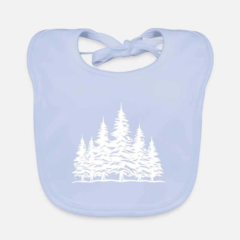 Wald Bäume Baby Bio-Lätzchen