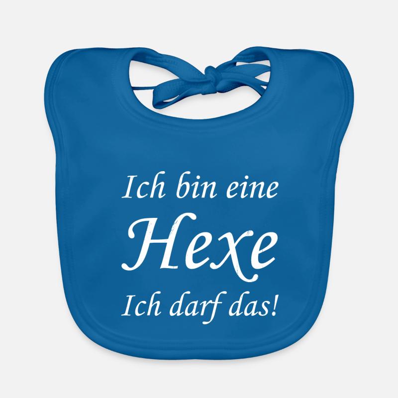 Ich bin eine Hexe Ich darf das! Baby Bio-Lätzchen