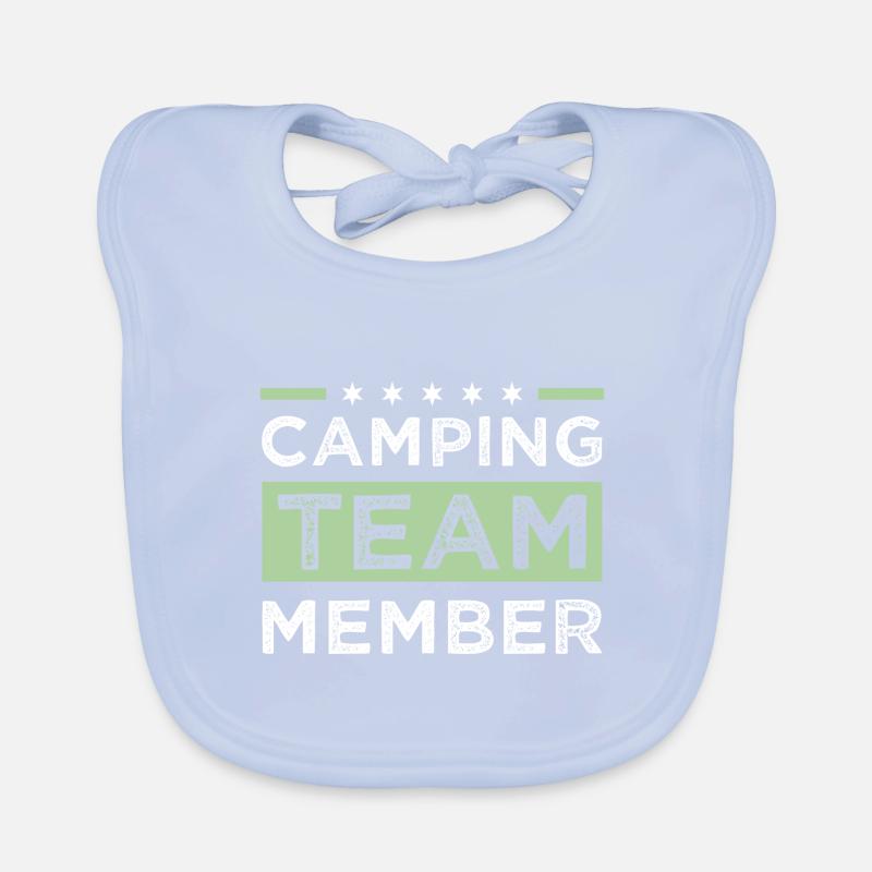 Équipe de camping Bavoir bio Bébé