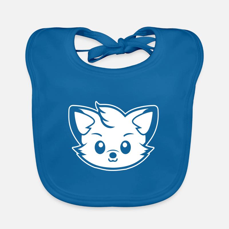 Fox Head Comic Mignon Bavoir bio Bébé