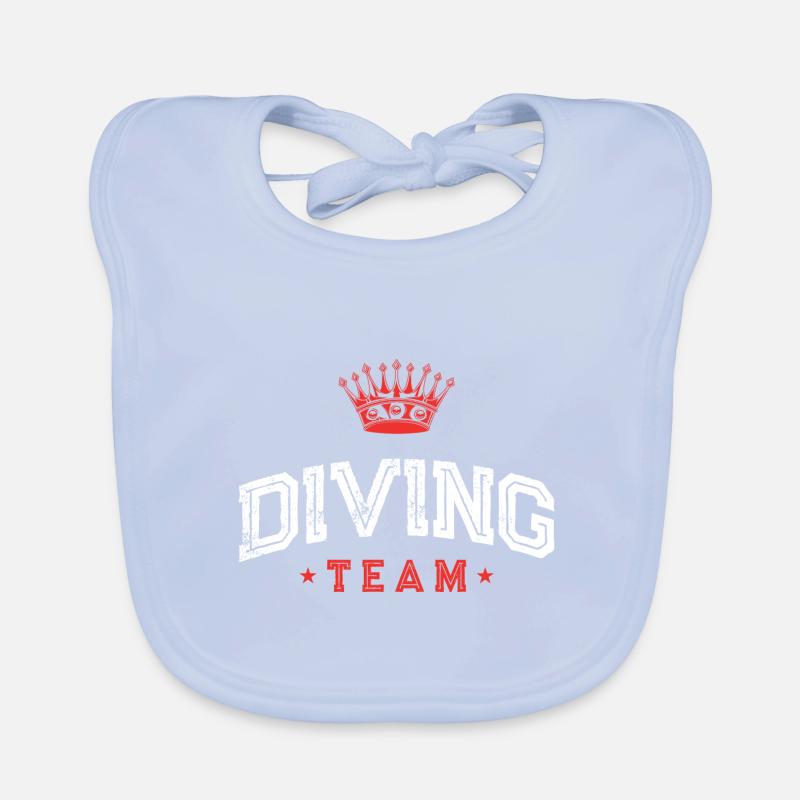 Diving Team Taucher Baby Bio-Lätzchen