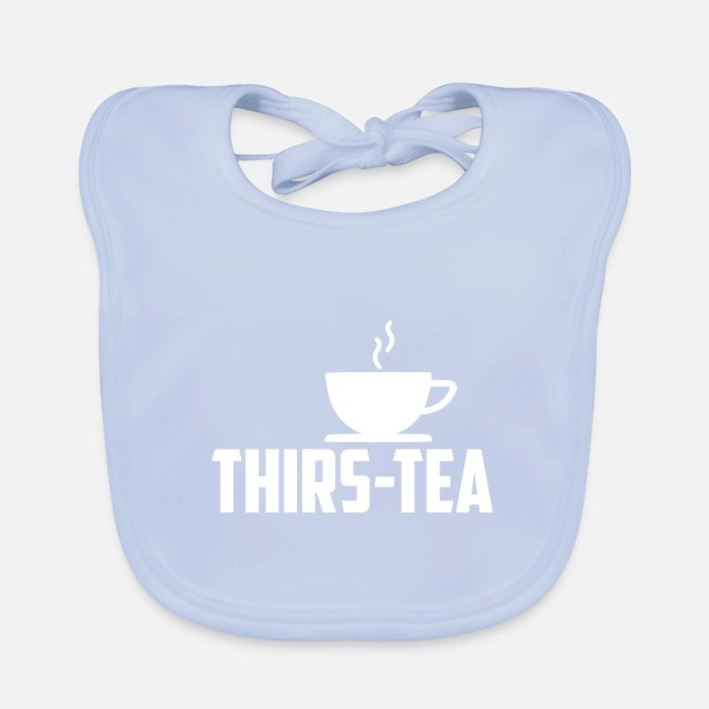 thirs-tea citation drôle Bavoir bio Bébé