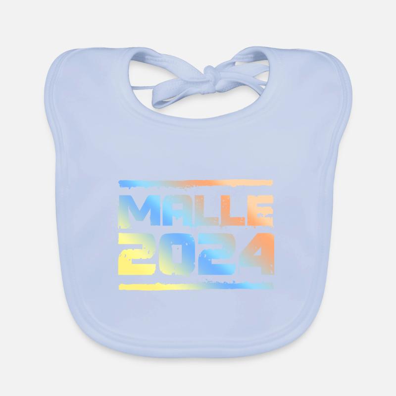 Malle 2024 Bunt Baby Bio-Lätzchen