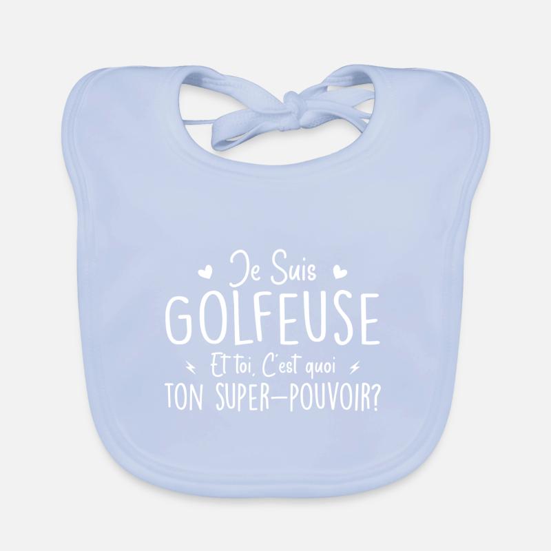 I'm a golfer. What's your superpower? Organic Baby Bibs