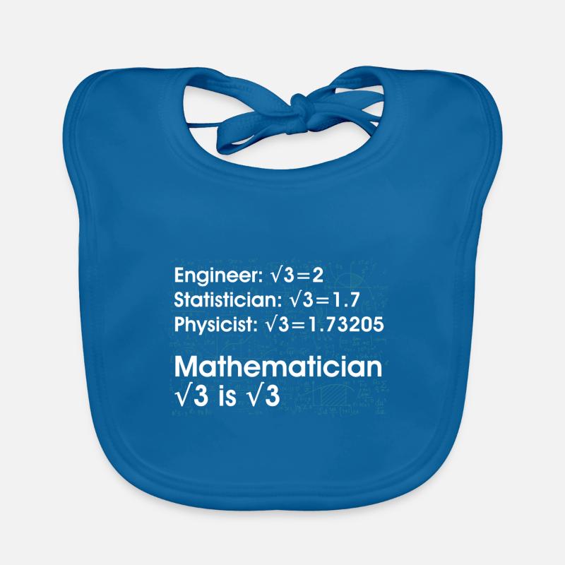Math Sayings for Math Teachers Organic Baby Bibs