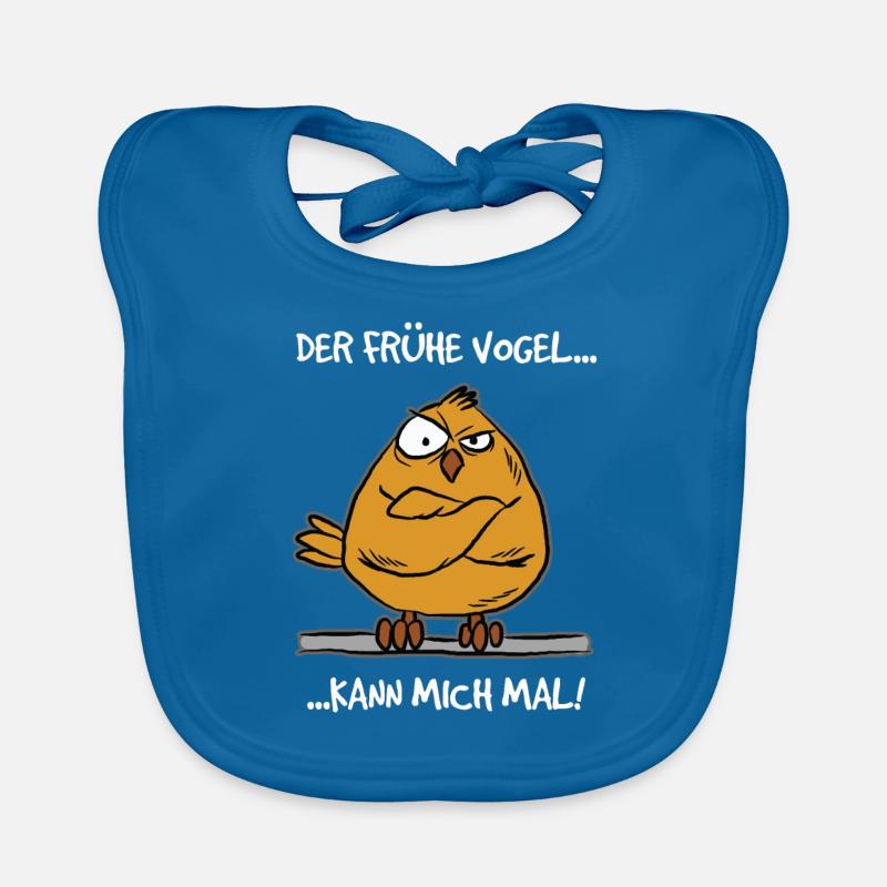 Der Frühe Vogel Kann Mich Mal Baby Bio-Lätzchen