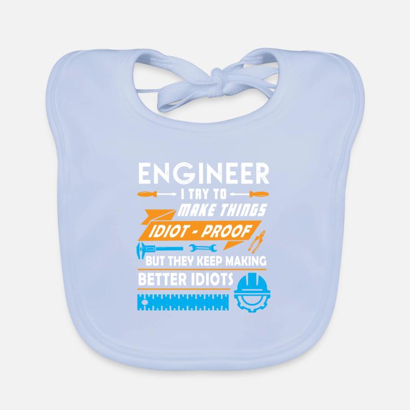 Engineer Engineer Profession WItz Gift Organic Baby Bibs