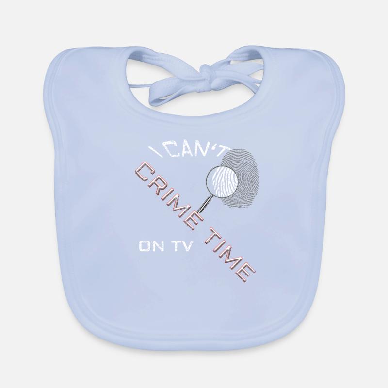 crime time distressed Baby Bio-Lätzchen