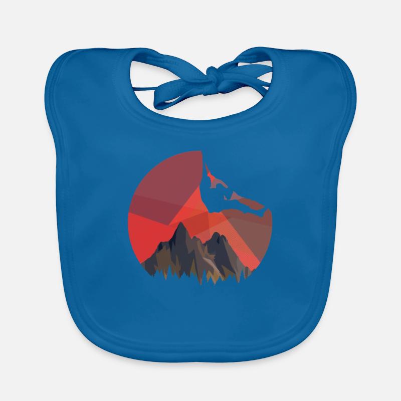 Climbing free climbing bouldering climbing wall mountains Organic Baby Bibs