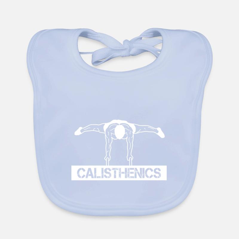 Calithenics | Bodyweight Training | Planch in front Organic Baby Bibs
