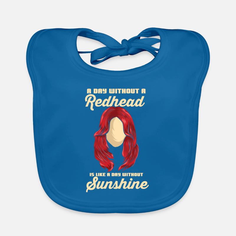 A day without a redhead - redhead Organic Baby Bibs
