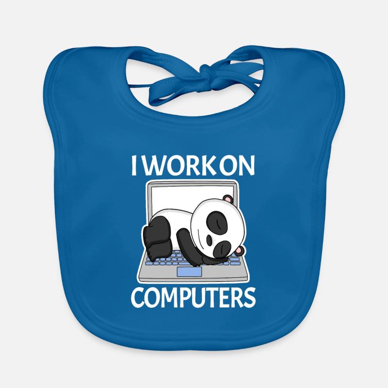 Computer nerd programmer mens gift Organic Baby Bibs