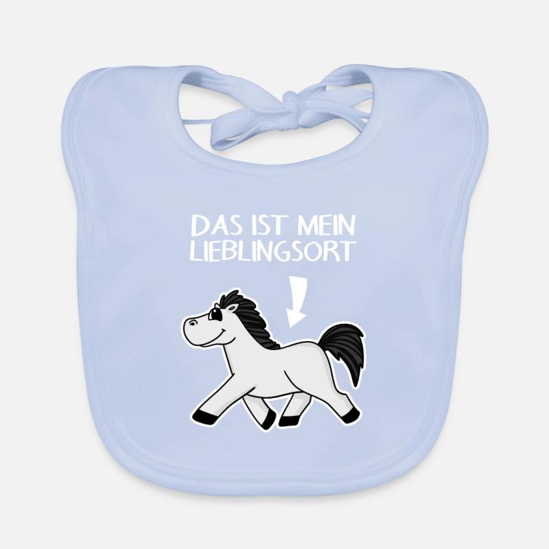 Pferdespruch Pferd Spruch Baby Bio-Lätzchen