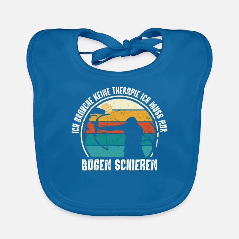 Bogenschießen, Archery, Langbogen, Compound Baby Bio-Lätzchen