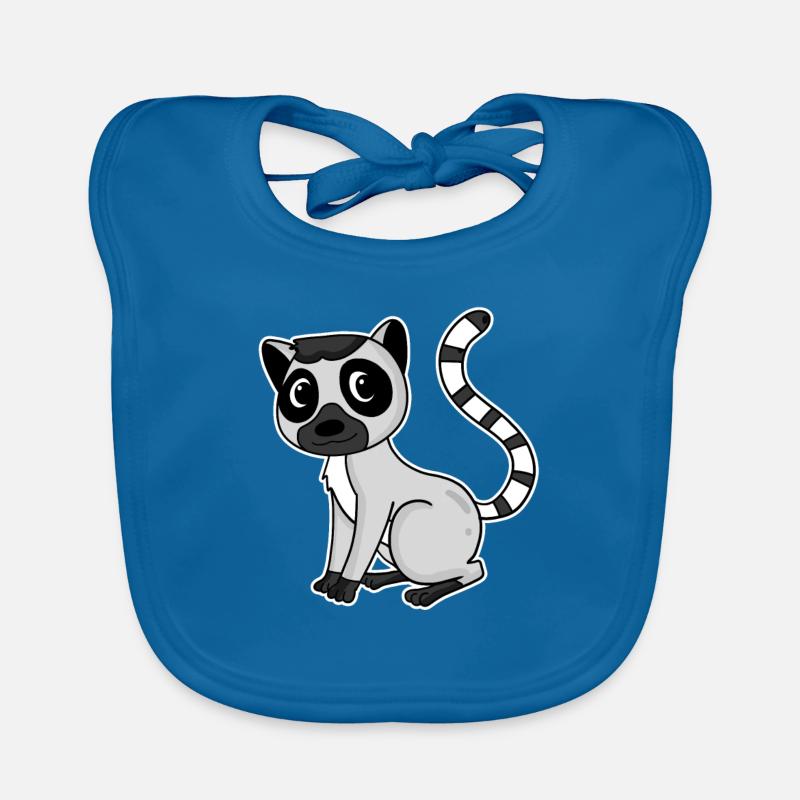 Lemur Primate Gift Organic Baby Bibs