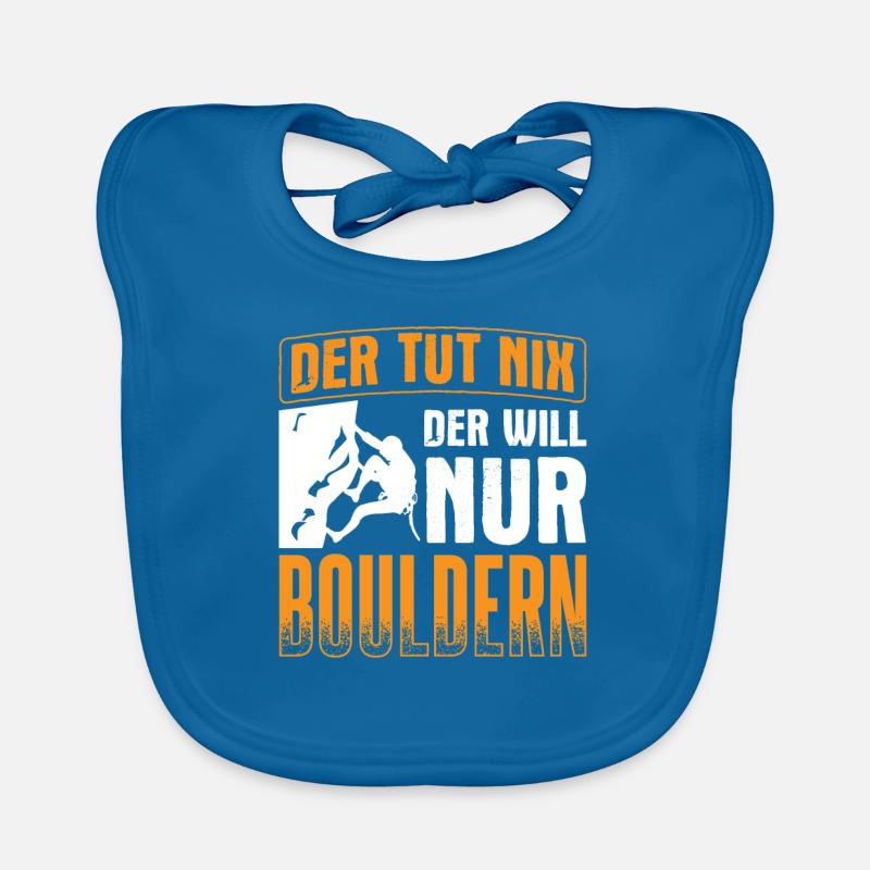 Boulderer Klettern Bouldern Baby Bio-Lätzchen