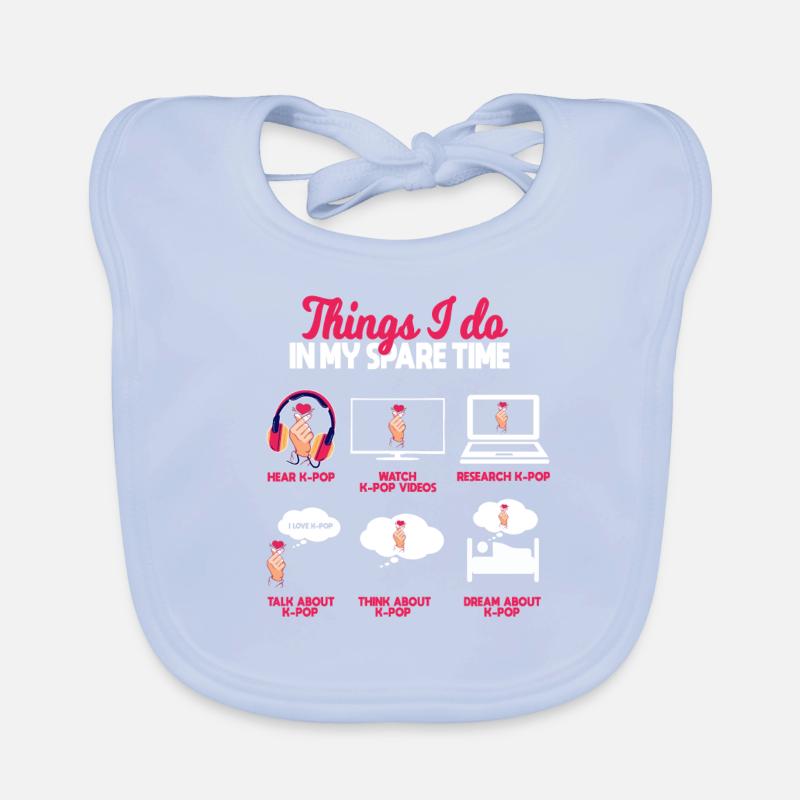 K Pop, Les choses, Je Dans Mon Temps Libre Bavoir bio Bébé