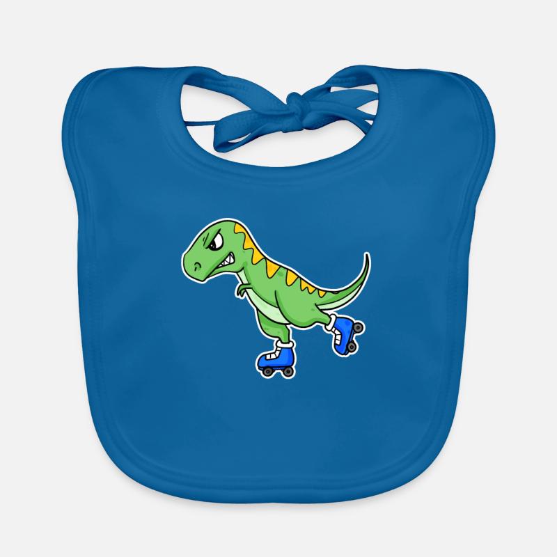 Inline Skating dinosaure Bavoir bio Bébé
