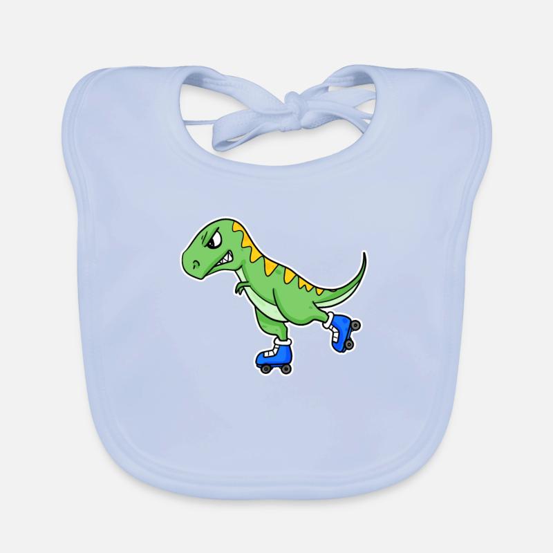 Inline Skating dinosaure Bavoir bio Bébé